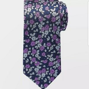 J. S. Blank & Co. Navy & Purple Floral Tie